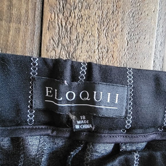 Eloquii Pin Stripe Dress Pants - Picture 2 of 3